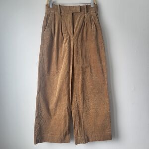 Banana Republic Wide-Leg Corduroy Pants in Camel Sz 6